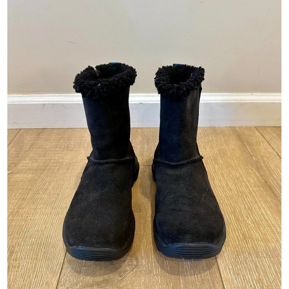 Merrell Icepack 2 Zip Polar Waterproof Snow Boot Black Suede Leather Size 6 $180